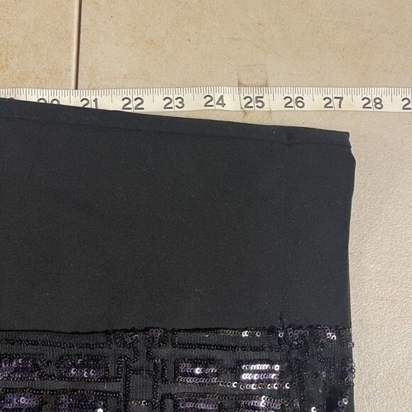 Worthington Black Sequin Pencil Skirt 10 - Picture 8 of 9